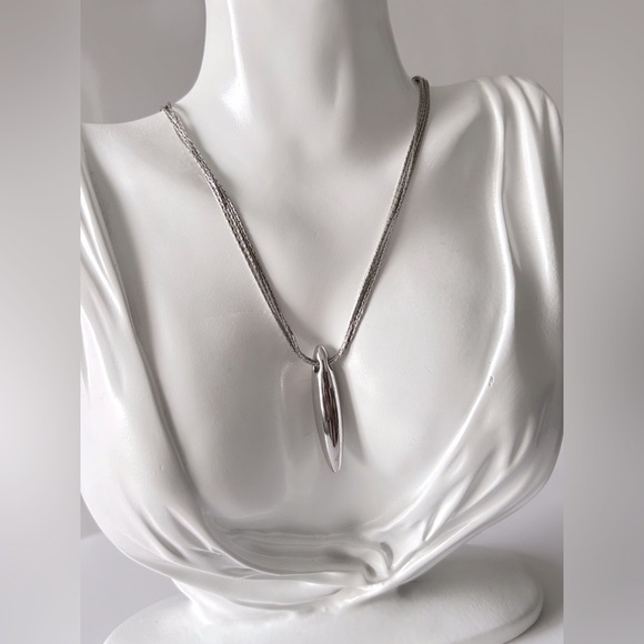 Caroline Neron Jewelry - Caroline Néron rhodium silver multi strand bullet necklace